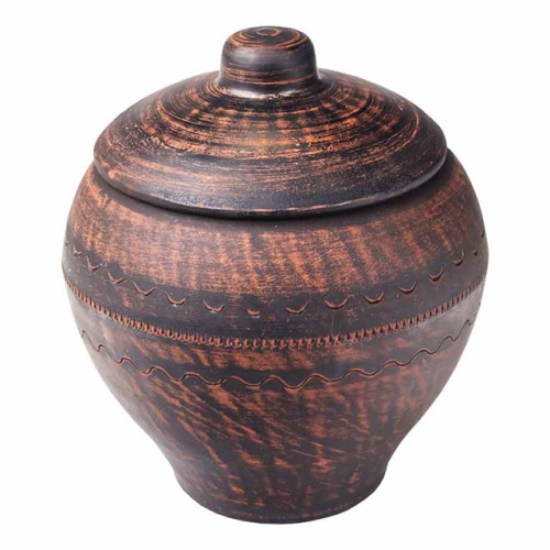 Горшок для запекания "Славянская Керамика", Гладкий, 0.6 л, 6 шт