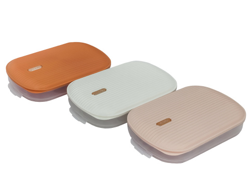 Контейнер с крышкой для хранения и заморозки продуктов на 1 секцию, 32х22х6 см, розовый