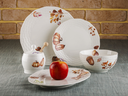 Тарелка керамическая October Line, PLOVER, 20 см Тарелка керамическая October Line, PLOVER, 20 см