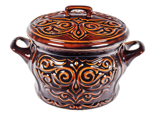 Супник "Славянская Керамика", Орнамент коричневый глянцевый, 3 л