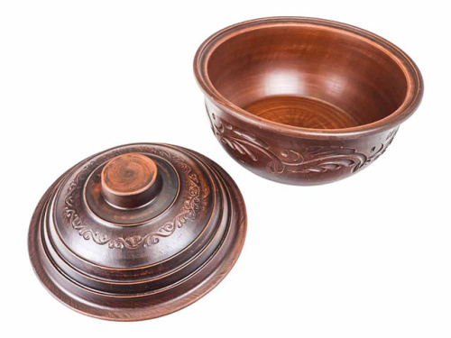 Жаровня большая "Славянская Керамика", Резная, 3 л