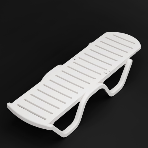 Шезлонг "Солярис" (белый), М8861 Альтернатива