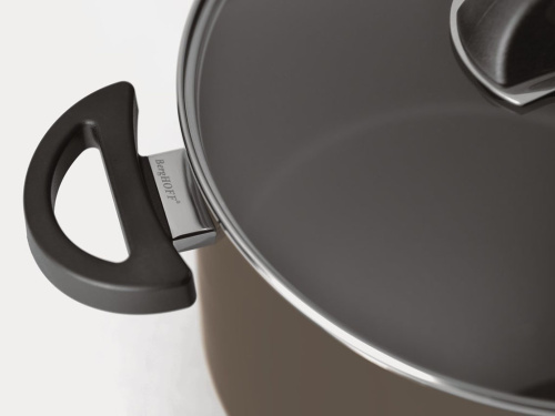 Кастрюля со стеклянной крышкой BergHOFF Eclipse, (серый) 3.7 л