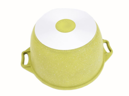Кастрюля 4 л с антипригарным покрытием со стеклянной крышкой, Kukmara (Trendy style lime), к41tsl