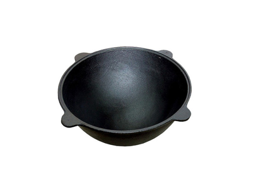 Казан чугунный DAVR METALL, без крышки, плоское дно 8 л