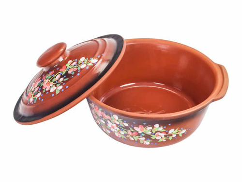 Жаровня с ручками "Славянская Керамика", Сакура, 2 л