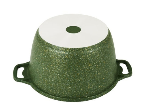 Кастрюля 6 л с антипригарным покрытием со стеклянной крышкой, Kukmara (Trendy style malachite), к61tsml