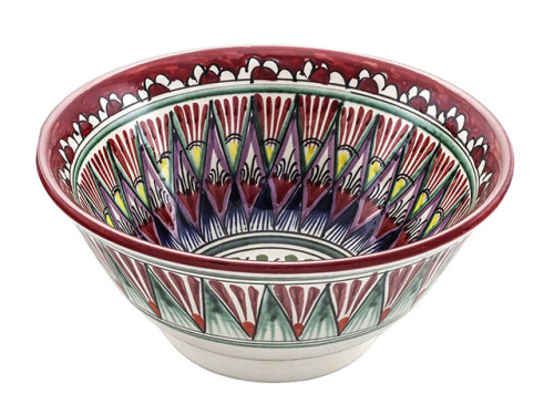 Коса "Риштанская керамика", Красная №2, Ø 18 см