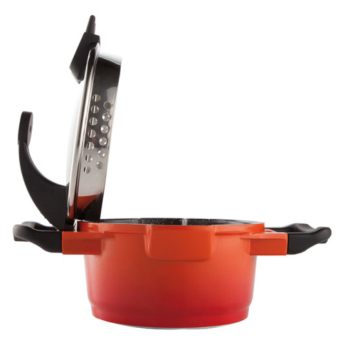 Кастрюля со стеклянной крышкой BergHOFF Virgo Orange, 1.5 л