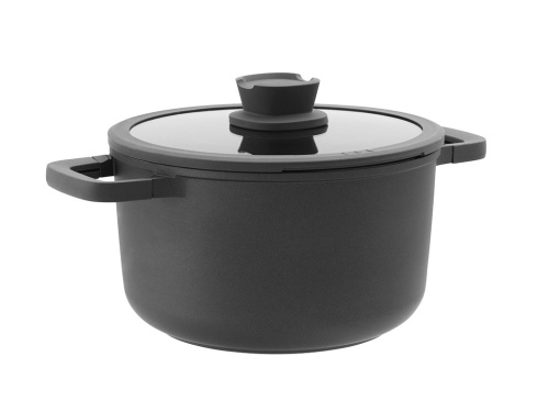 Кастрюля бульонная со стеклянной крышкой BergHOFF Leo cast alu, 5.6 л