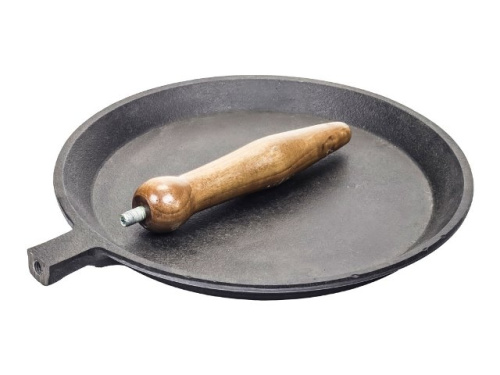 Сковорода чугунная блинная DAVR METALL, 24 см