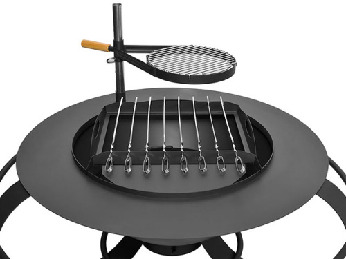 Очаг для костра с подставкой для ног, Russia Grill, модель Очаг - 2, сталь 3 мм