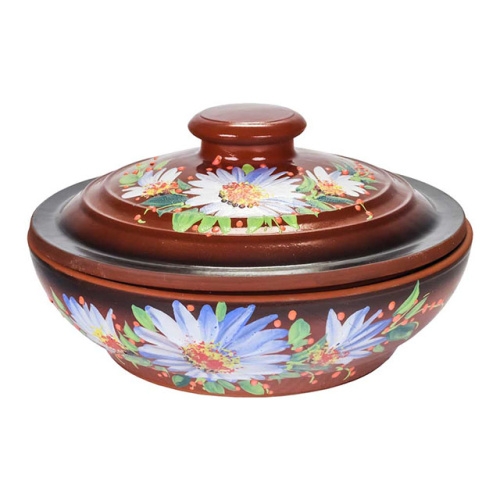 Жаровня малая "Славянская Керамика", Ромашка, 1.4 л