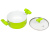 Кастрюля 2.4 л с антипригарным покрытием со стеклянной крышкой 20 см, Lime, PLOVER
