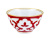 Пиала Красная Пахта, Turon Porcelain, с золотом, Ø 11 см