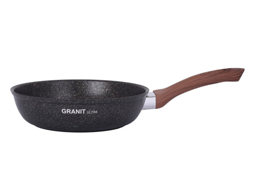 Сковорода 26 см с антипригарным покрытием со стеклянной крышкой, Kukmara (Granit Ultra Original), сго261а