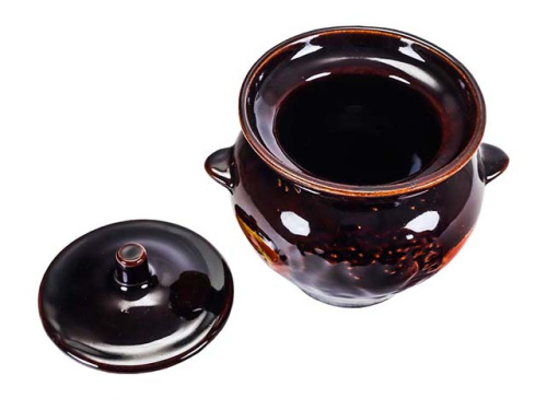 Горшок для запекания "Славянская Керамика", Графити, 0.5 л