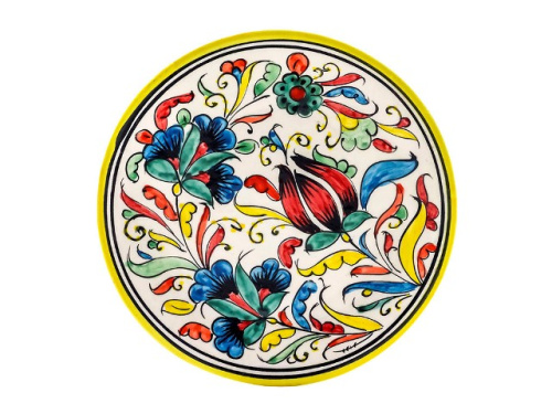 Набор чайный "Риштанская керамика", Турецкий стиль, желтый, 6 предметов