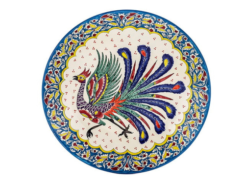 Блюдо Ляган "Риштанская керамика", Жар-Птица, Ø 42 см