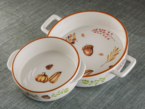 Форма для запекания керамическая October Line, PLOVER, 25 см