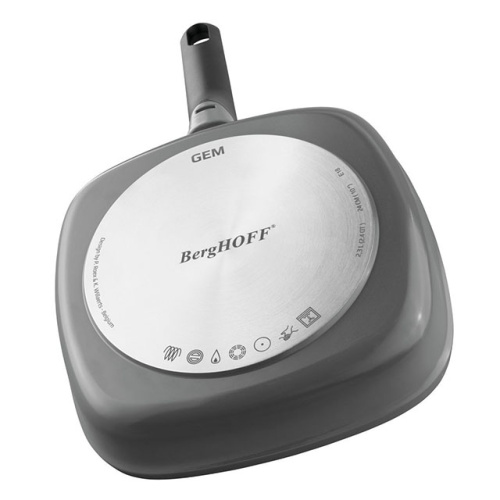Сковорода-гриль BergHOFF Gem grey, 28 см