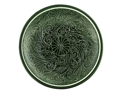 Тарелка Плоская "Риштанская керамика", диаметр 15.5 см RSN029