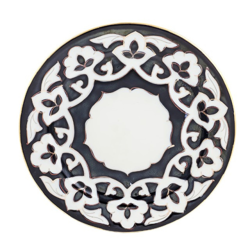 Тарелка Пахта, Turon Porcelain, с золотом, Ø 24 см