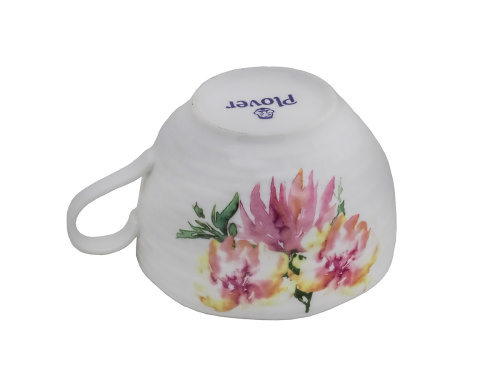 Чайная пара Flowers Line: чашка, блюдце PLOVER, 280 мл Чайная пара Flowers Line: чашка, блюдце PLOVER, 280 мл