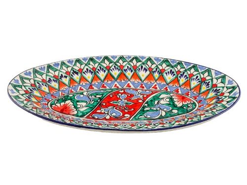 Блюдо Ляган овальное "Риштанская керамика", Ø 34 см