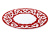 Тарелка Красная Пахта, Turon Porcelain, Ø 21.5 см