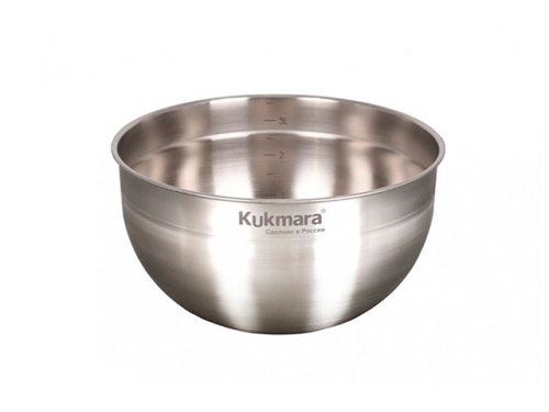 Миска из нержавеющей стали 3.7 л, Kukmara, BL3722