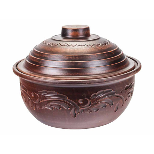 Жаровня большая "Славянская Керамика", Резная, 4 л