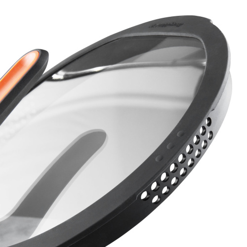 Кастрюля с крышкой 16см Gem red