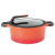 Кастрюля с крышкой 28см Gem red