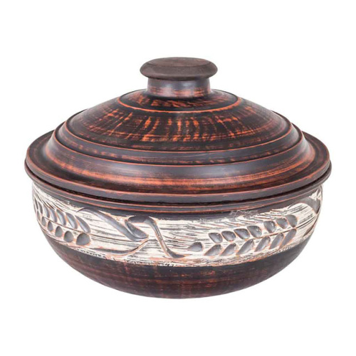 Жаровня средняя "Славянская Керамика", Ангоб, 2.5 л