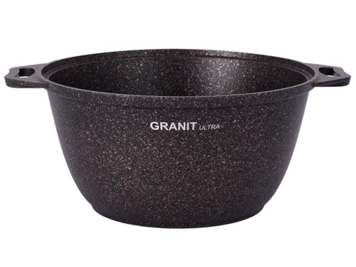 Кастрюля 3 л с антипригарным покрытием со стеклянной крышкой, Kukmara (Granit Ultra Original), кго32а
