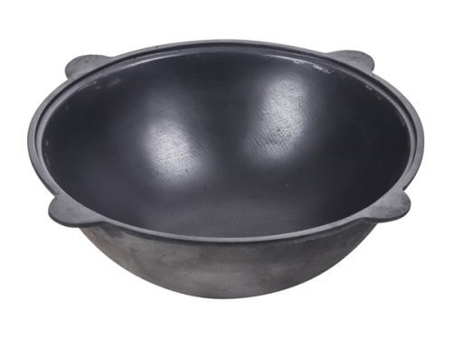 Казан чугунный DAVR METALL, без крышки, плоское дно, 10 л