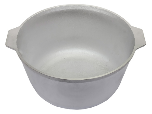 Казан 6л со стеклянной крышкой, (плоское дно) DAVR METALL