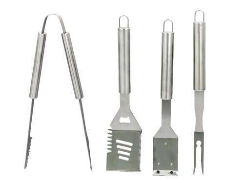 Набор для гриля Plover, (лопатка, вилка, щипцы, щетка)