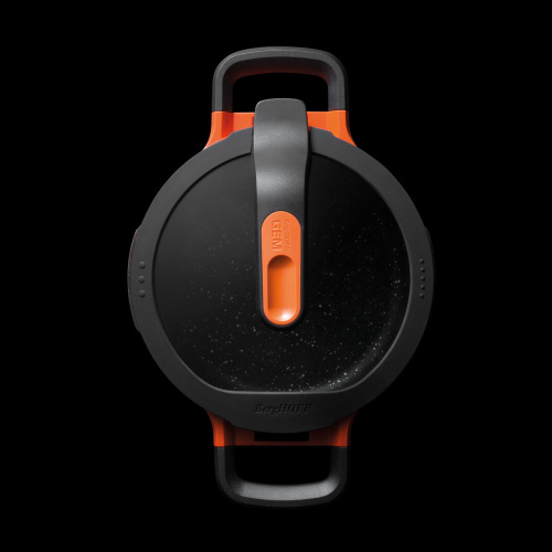 Кастрюля с крышкой 16см Gem red