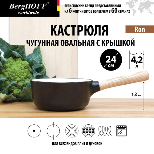 Ковш BergHOFF Ron, (черный) 1.7 л
