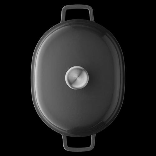 Кастрюля чугунная овальная с крышкой BergHOFF Gem, 4.1 л