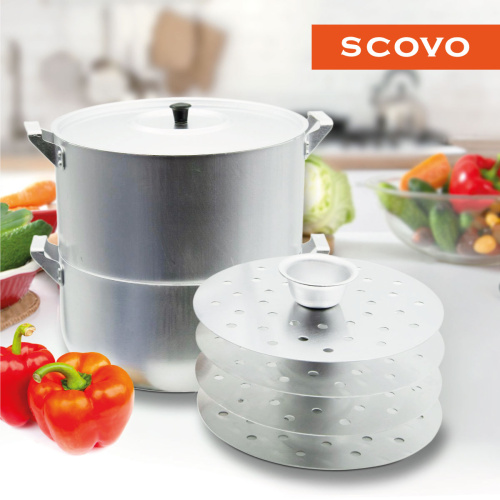 Мантоварка, SCOVO, МШ-018, 4-уровневая, 15 л