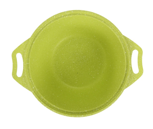 Кастрюля 2 л с антипригарным покрытием со стеклянной крышкой, Kukmara (Trendy style lime), к21tsl