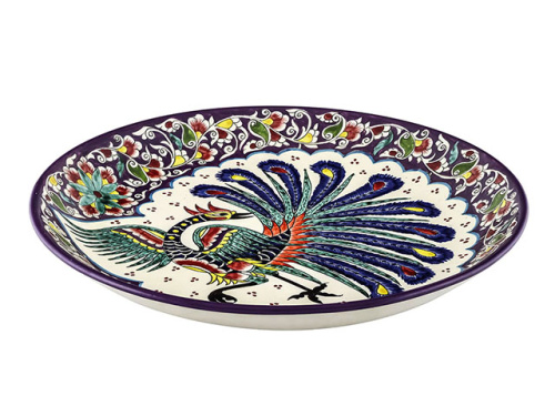 Блюдо Ляган "Риштанская керамика", Жар-Птица, Ø 38 см