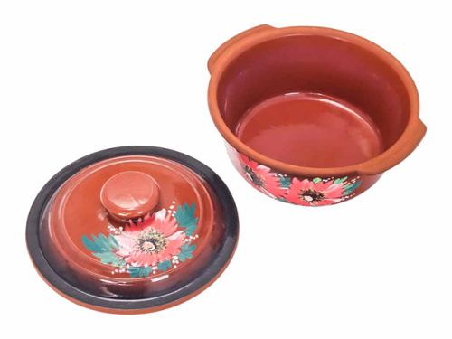 Жаровня с ручками "Славянская Керамика", Мак, 2 л