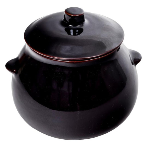 Горшок для запекания "Славянская Керамика", Коричневый, 0.6 л