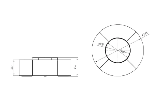 Костровая чаша, Russia Grill, модель Очаг - 3