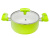Кастрюля 2.4 л с антипригарным покрытием со стеклянной крышкой 20 см, Lime, PLOVER