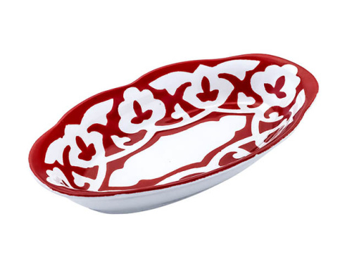 Лимонница овальная Красная Пахта, Turon Porcelain, Ø 18 см